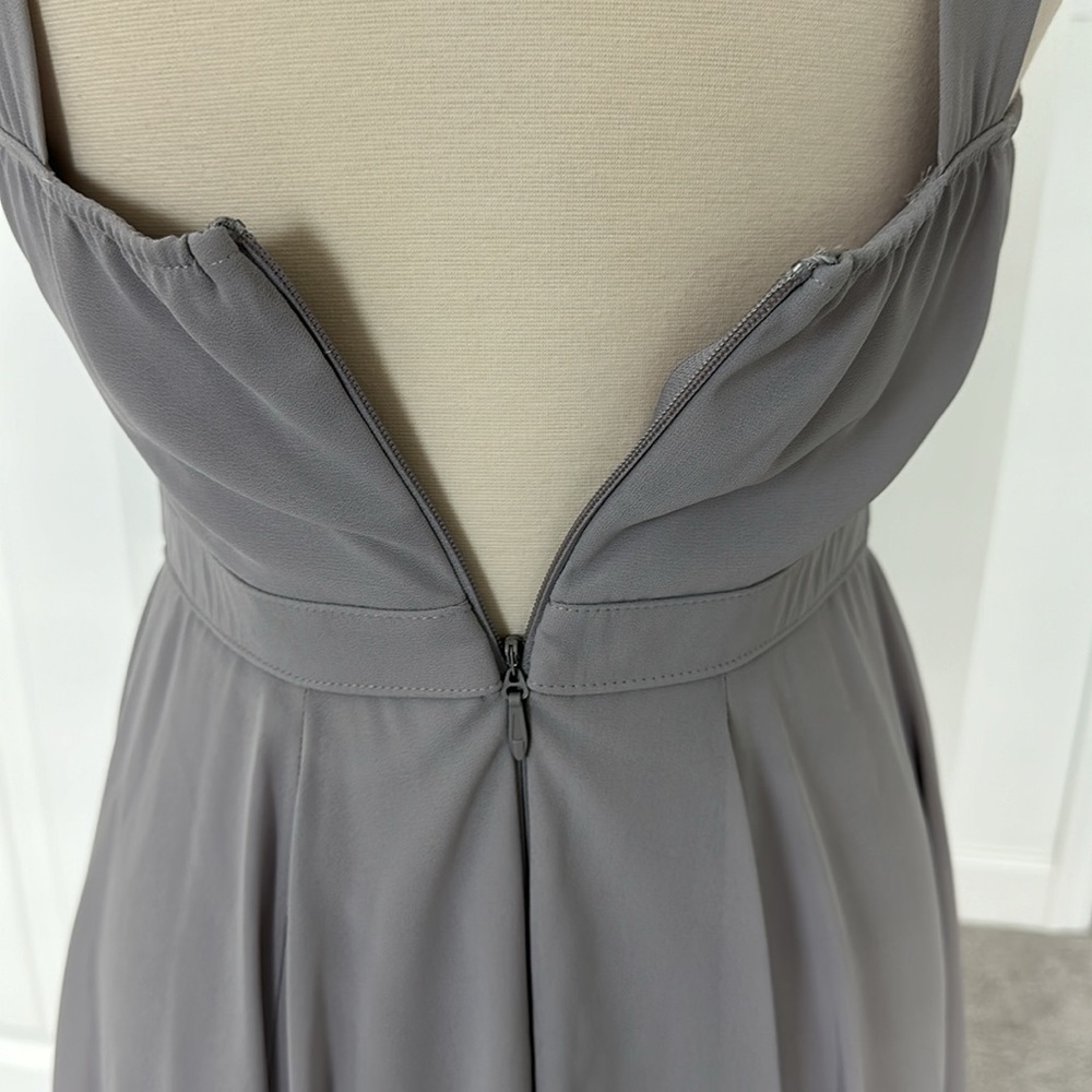 LULUS: Gray Skater Dress - Picture 8 of 8
